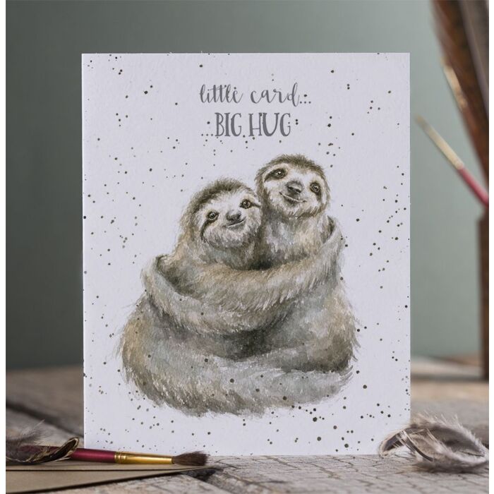 Wrendale Designs "Little Card, Big Hug" Sloth Card